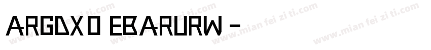 ARGDXO EbarURW 字体转换
